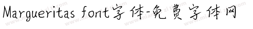 Margueritas font字体字体转换